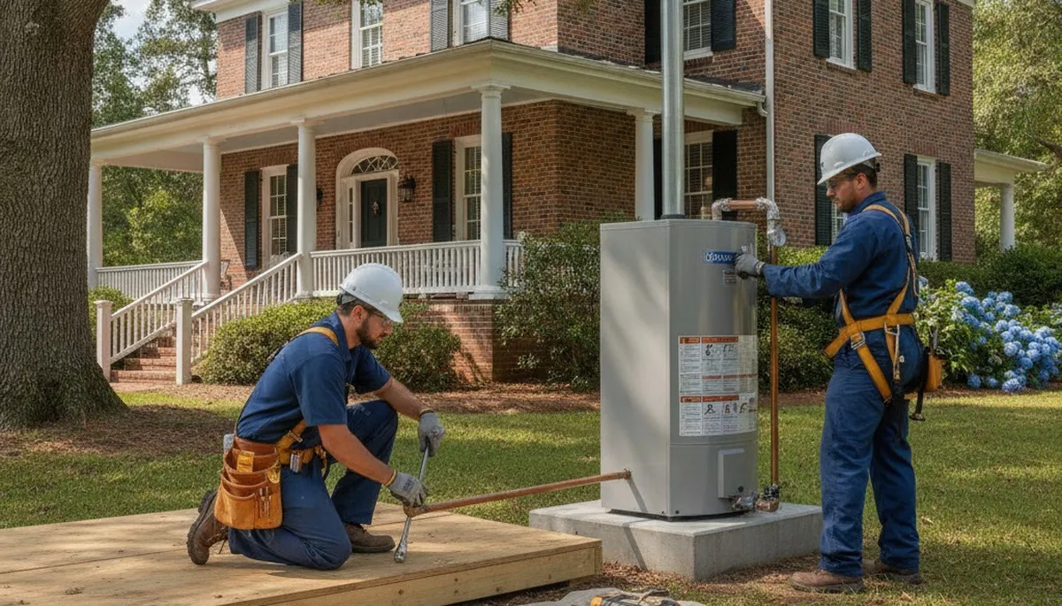 Plumber repairing a pipe in Wilmington, NC for reliable plumbing repair services