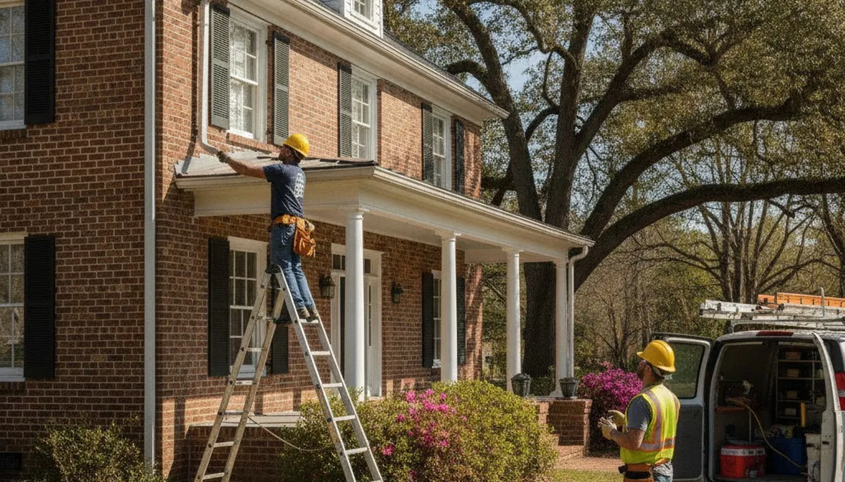 Plumber repairing a pipe in Wilmington, NC for professional plumbing repair service