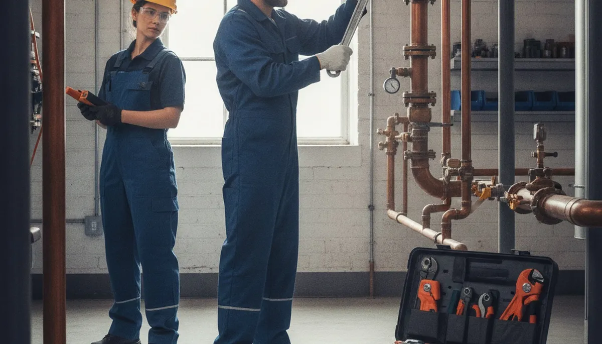 Wilmington, NC plumber repairing a residential pipe for fast local plumbing service