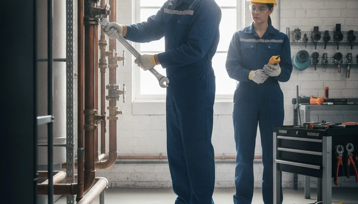 Wilmington, NC plumber repairing a home pipe for fast, reliable plumbing service