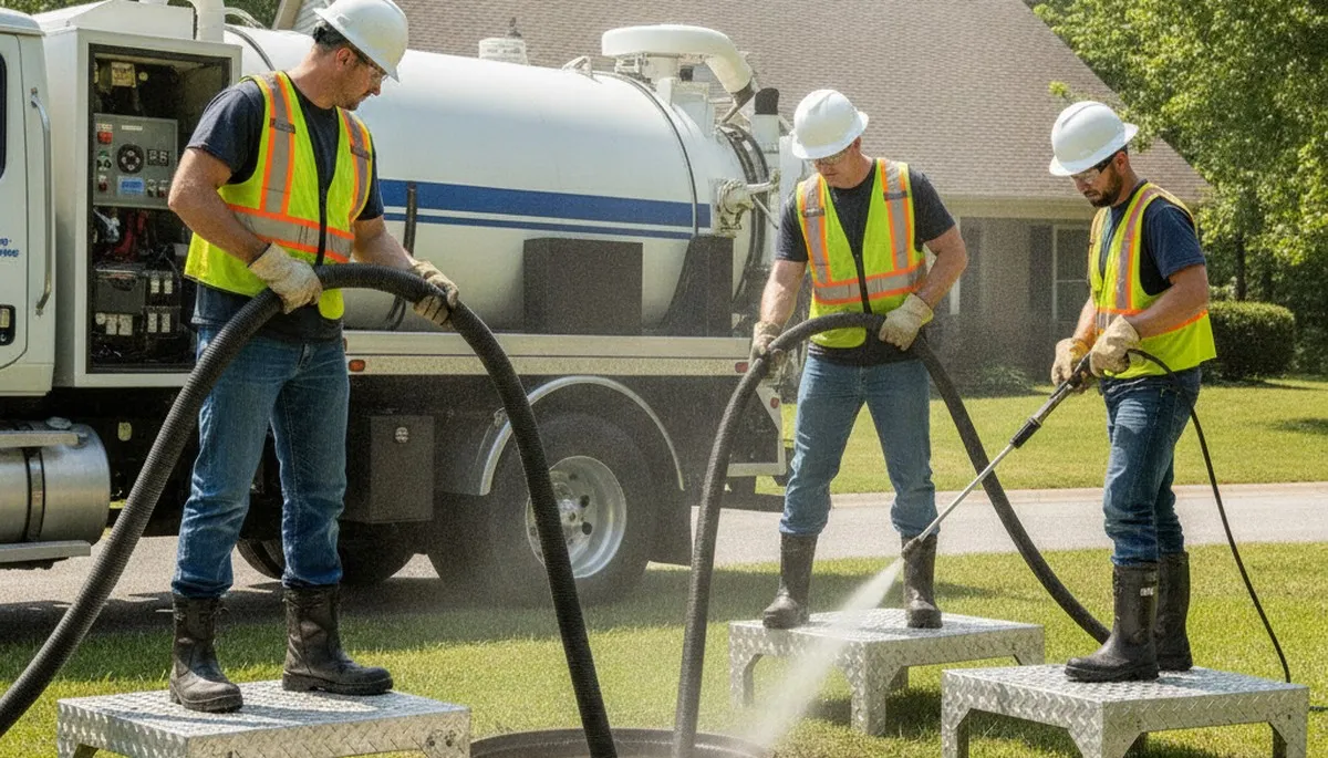 Septic tank cleaning service in Wilmington, NC for homes by On Call Plumbers